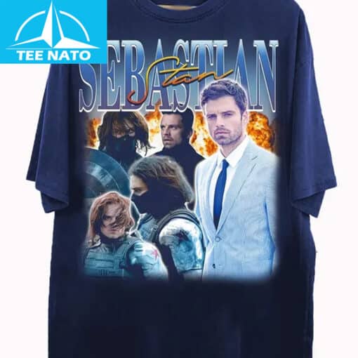 Sebastian Stan The Winter Soldier Marvel Movie Shirt - Image 3