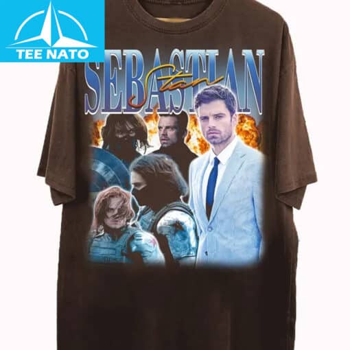 Sebastian Stan The Winter Soldier Marvel Movie Shirt - Image 2