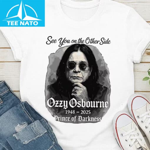 See You On The Other Side Ozzy Osbourne 1948-2025 Prince of Darkness Shirt - Image 2