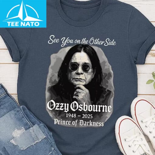 See You On The Other Side Ozzy Osbourne 1948-2025 Prince of Darkness Shirt - Image 3