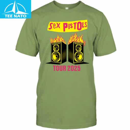 Sex Pistols Tour 2025 Speaker Graphic Shirt - Image 3