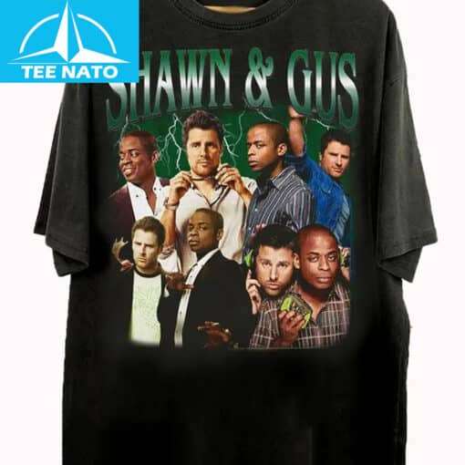 Shawn & Gus Psych TV Show Vintage Style Character Shirt