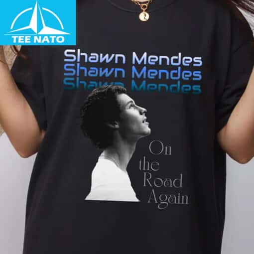 Shawn Mendes On The Road Again Pop Music Shirt - Image 2