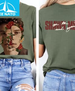Shawn Mendes Read Your Mind Floral Face Graphic Shirt1