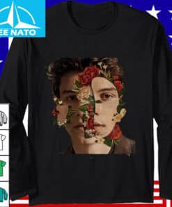 Shawn Mendes Read Your Mind Floral Face Graphic Shirt2