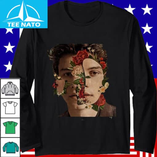 Shawn Mendes Read Your Mind Floral Face Graphic Shirt - Image 3