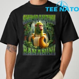 Shimpanzini Bananini Italian Brainrot Chimpanzee and Banana Shirt 1