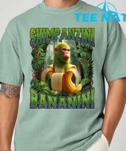 Shimpanzini Bananini Italian Brainrot Chimpanzee and Banana Shirt 2