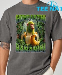 Shimpanzini Bananini Italian Brainrot Chimpanzee and Banana Shirt 6