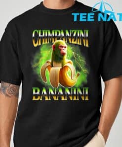 Shimpanzini Bananini Italian Brainrot Chimpanzee and Banana T Shirt 2