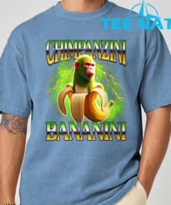 Shimpanzini Bananini Italian Brainrot Chimpanzee and Banana T Shirt 4