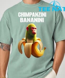 Shimpanzini Bananini Italian Brainrot Chimpanzee and Banana TShirt 3