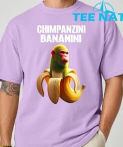 Shimpanzini Bananini Italian Brainrot Chimpanzee and Banana TShirt 6