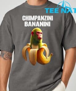 Shimpanzini Bananini Italian Brainrot Chimpanzee and Banana TShirt 7