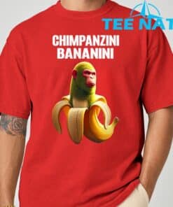 Shimpanzini Bananini Italian Brainrot Chimpanzee and Banana TShirt 8