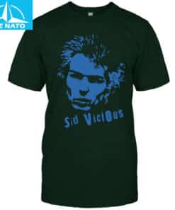 Sid Vicious Blue Portrait Graphic Shirt2