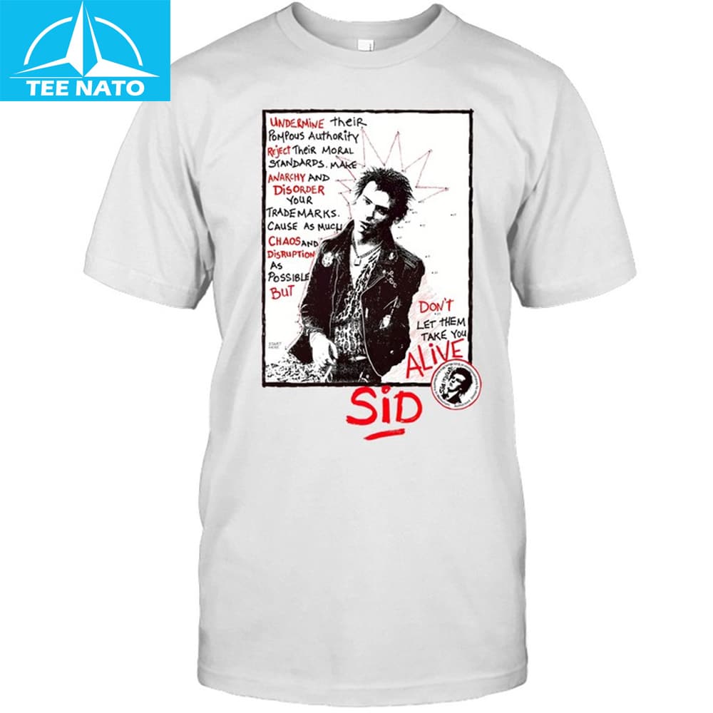Sid Vicious Sex Pistols Graphic Shirt