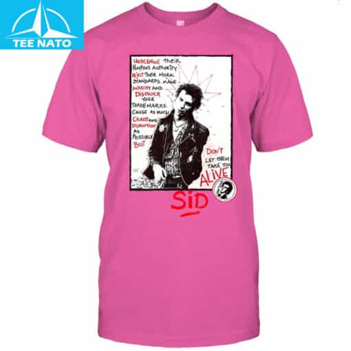 Sid Vicious Sex Pistols Graphic Shirt - Image 5