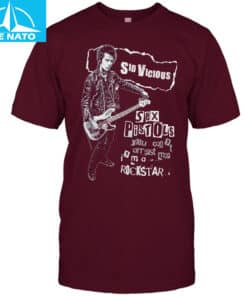 Sid Vicious Sex Pistols Im a Rockstar Graphic Shirt3