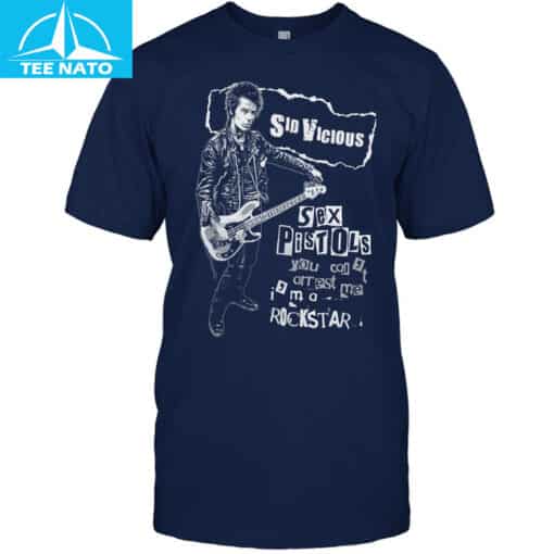 Sid Vicious Sex Pistols I'm a Rockstar Graphic Shirt - Image 5
