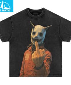 Slipknot Clown Middle Finger Shirt2
