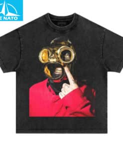 Slipknot Gas Mask Middle Finger Shirt2
