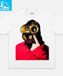 Slipknot Gas Mask Middle Finger Shirt4