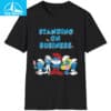 Smurfs Standing on Business Shirt