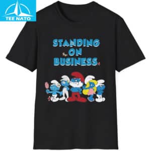 Smurfs Standing on Business Shirt