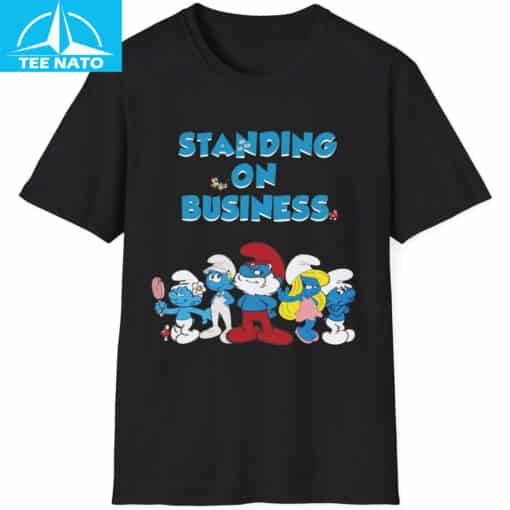 Smurfs Standing on Business Shirt