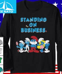 Smurfs Standing on Business Shirt3