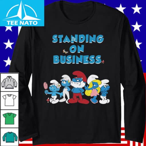 Smurfs Standing on Business Shirt - Image 4