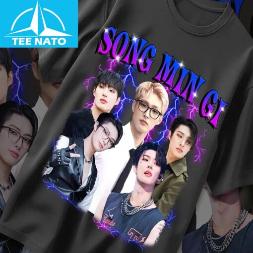 Song Min gi Retro Graphic Shirt - Image 2
