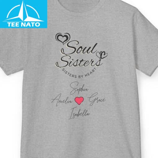 Soul Sisters Sisters By Heart Shirt - Image 2