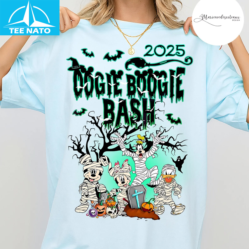 Woman wearing Spooky Boogie Man Shirt