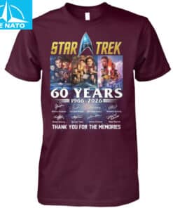 Star Trek 60 Years 1966 2026 Thank You For The Memories Cast Signatures Shirt3