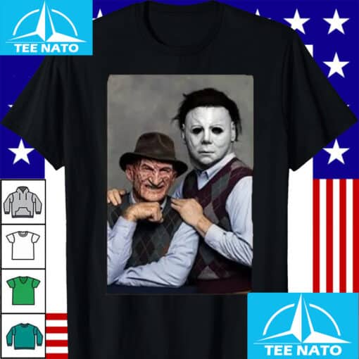 Step Brothers Michael Myers, Freddy Krueger Shirt - Image 3