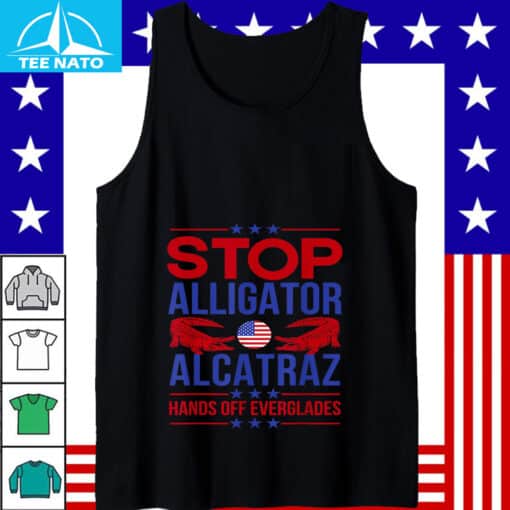 Stop Alligator Alcatraz Hands Off Everglades Protests Resist Shirt - Image 3