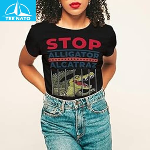 Stop Alligator Alcatraz Shirt 08 - Image 3