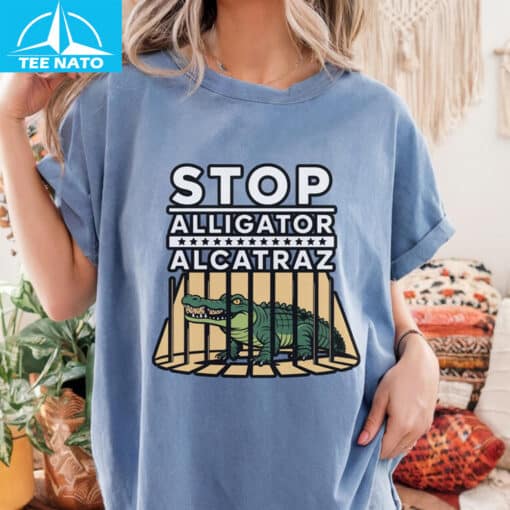 Stop Alligator Alcatraz Shirt 13 - Image 4