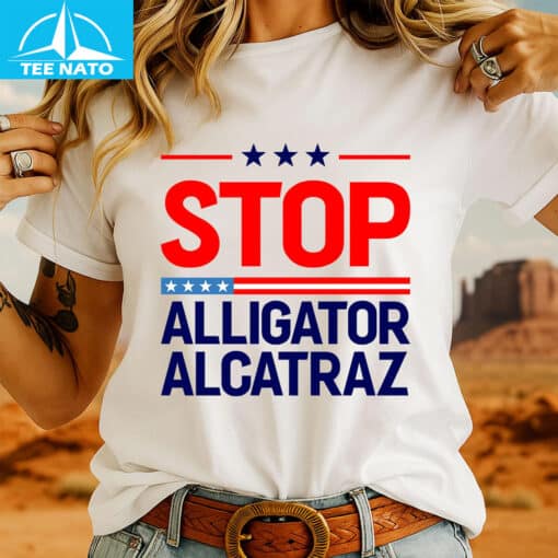 Stop Alligator Alcatraz Shirt - Image 3