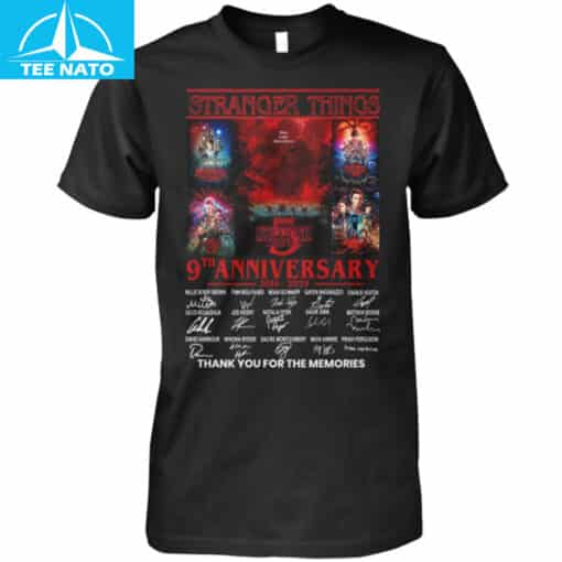 Stranger Things 9th Anniversary 2016-2025 Shirt