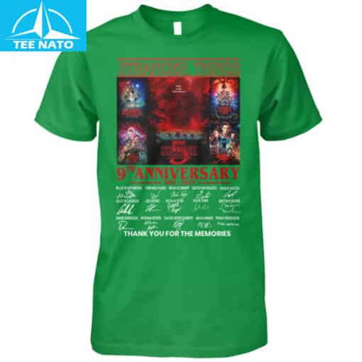 Stranger Things 9th Anniversary 2016-2025 Shirt - Image 5