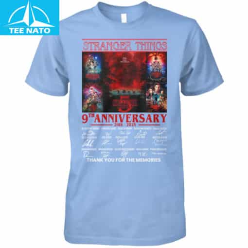 Stranger Things 9th Anniversary 2016-2025 Shirt - Image 3