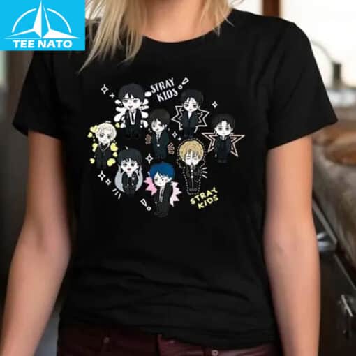 Stray Kids Chibi Characters Shirt - Image 3