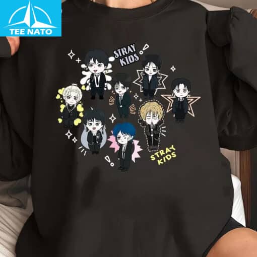 Stray Kids Chibi Characters Shirt - Image 5