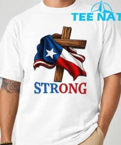Strong Texas flag cross christian Shirt