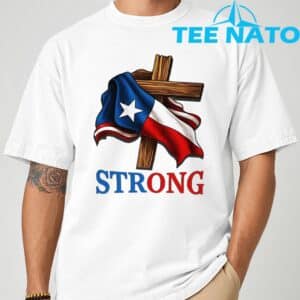 Strong Texas flag cross christian Shirt 1