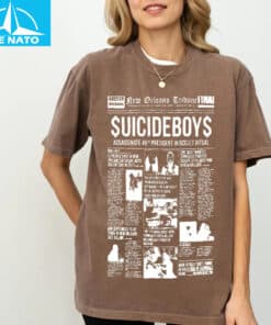Suicideboy New Orleans Tribune Newspaper Graphic Shirt3