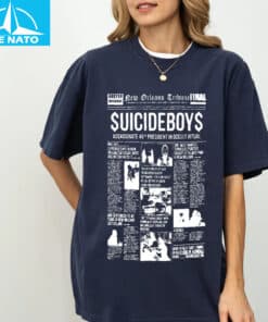 Suicideboy New Orleans Tribune Newspaper Graphic Shirt4